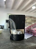 Bolsa Kraft con Ventana NEGRA 8oz