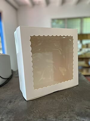 Caja Kraft Blanca Pastel 12x12x5