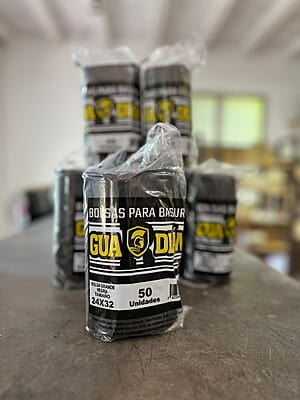 Bolsa guardian 24x32 p/basura grande 50x20