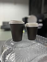Vaso Negro de Carton para Cafe 12oz Ristra 50uns