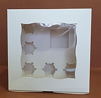 Caja para Pastel y 5 Cupacakes 10x10